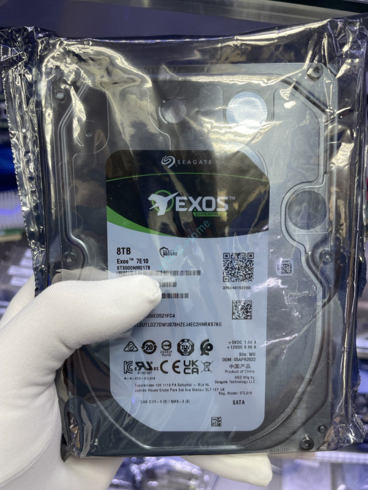 Жесткий диск 8Tb Seagate Exos 7E10 ST8000NM017B 3.5" 7200rpm 256Mb фото 1 — HTPC-Home.ru