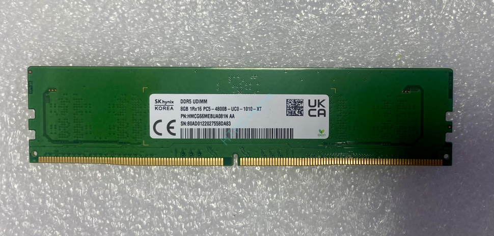 Оперативная память 8Gb Hynix HMCG66MEBUA081N DDR5 4800 DIMM  фото 1 — HTPC-Home.ru