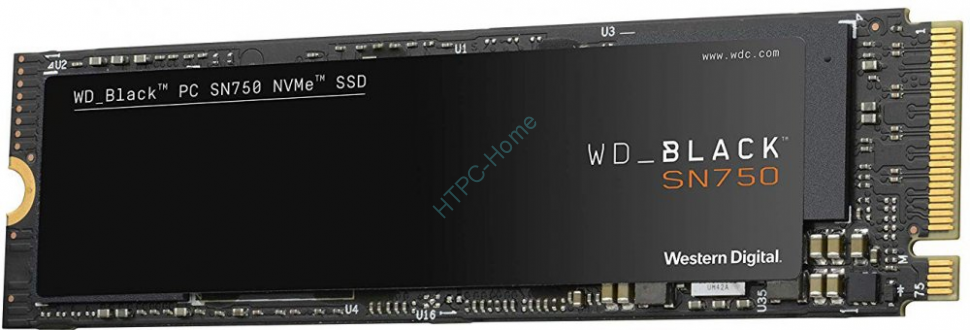 Твердотельный накопитель 250GB Western Digital WD Black SN750 WDS250G3X0C M.2 PCI-Express фото 1 — HTPC-Home.ru