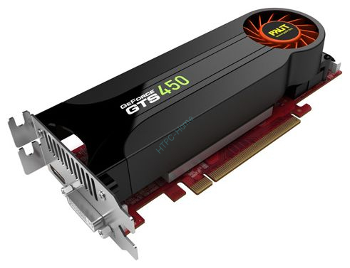 PCI-E 1Gb < PCI - E > DDR - 5 Palit < GeForce GTS450 LP > (OEM) DVI+HDMI фото 1 &mdash; HTPC-Home.ru