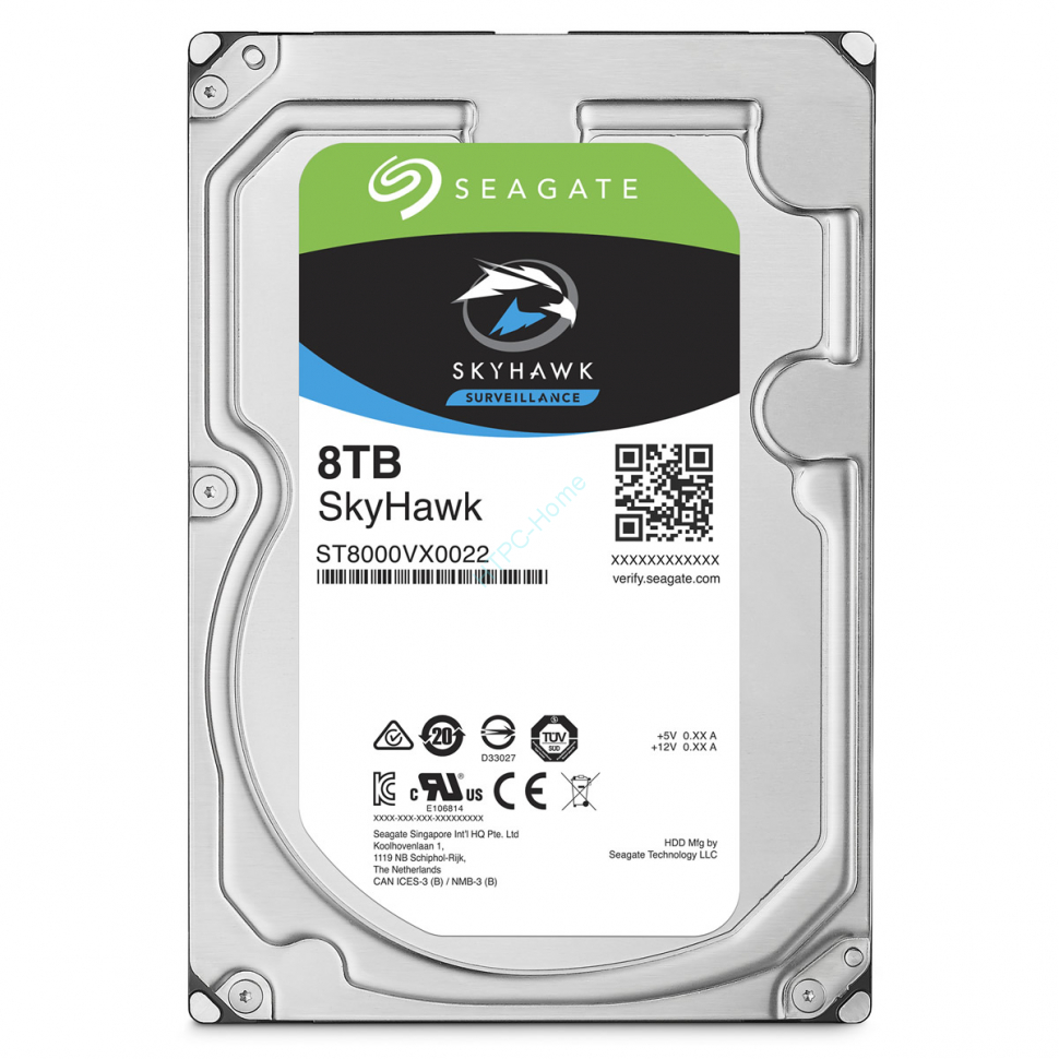 Жесткий диск 8Tb SATA Seagate SkyHawk ST8000VX0022 3.5" 256Mb фото 1 — HTPC-Home.ru