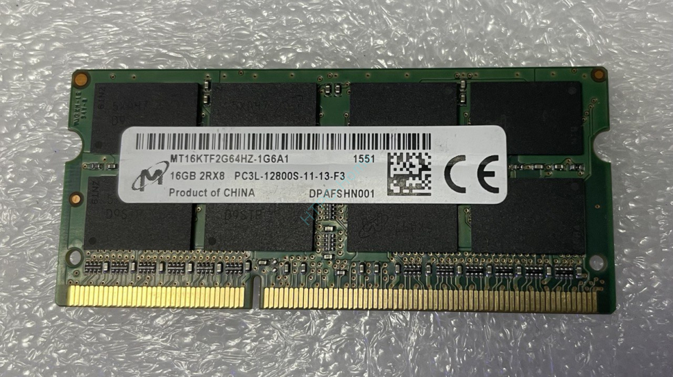 16Gb Micron MT16KTF2G64HZ-1G6A1 DDR3L 1600 SoDimm фото 1 — HTPC-Home.ru