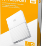 Внешний жесткий диск 4Tb WD WDBYFT0040BWT My Passport USB3.0 Drive White 2.