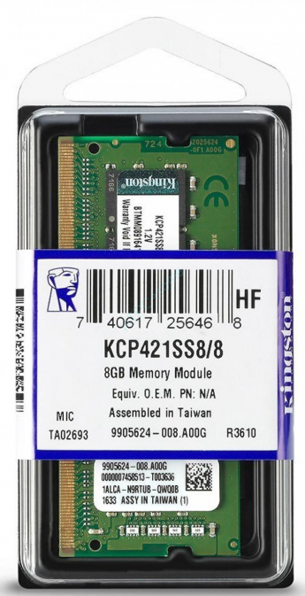 Оперативная память 8Gb Kingston KCP421SS8/8 DDR4 2133 SO-DIMM