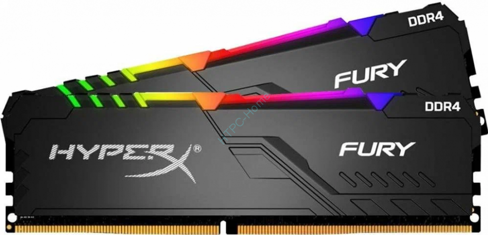 Оперативная память 8Gbx2 Kingston HyperX Fury RGB HX426C16FB3AK2/16 DDR4 2666 DIMM CL16 фото 1 — HTPC-Home.ru