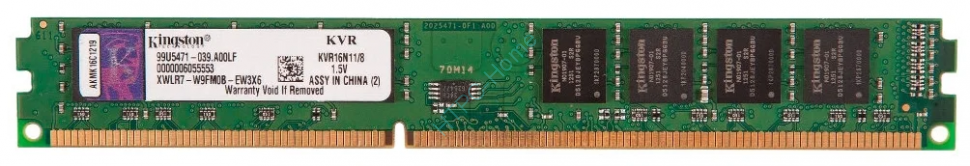 Оперативная память 8GB Kingston KVR16N11/8 DDR3 1600 DIMM OEM фото 1 — HTPC-Home.ru