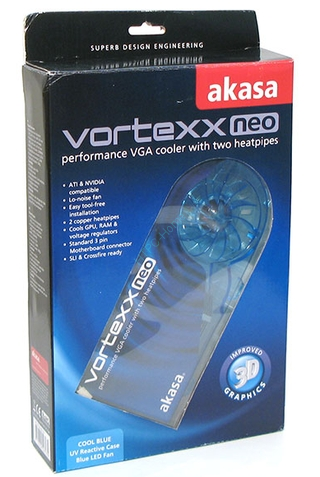 Система охлаждения видеокарты Akasa Vortexx Neo AK-VC03-BLUV  — HTPC-Home.ru