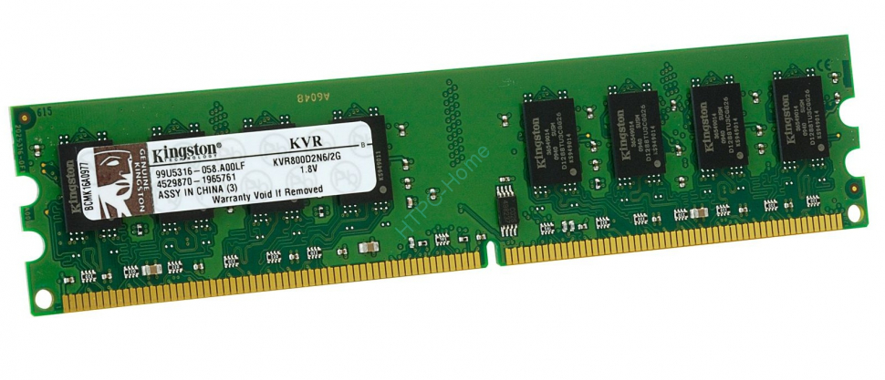 Оперативная память 2Gb Kingston KVR800D2N6/2G DDR2 800 DIMM фото 1 — HTPC-Home.ru