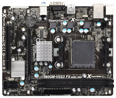 ASRock 960GM - VGS3 FX (RTL) SocketAM3+ < AMD 760G > PCI - E SVGA GbLAN SATA RAID MicroATX 2DDR - 3 &mdash; HTPC-Home.ru