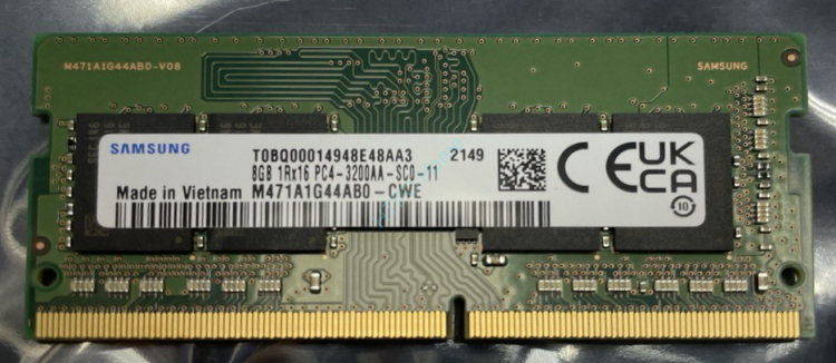 Оперативная память 8Gb Samsung M471A1G44AB0-CWE DDR4 3200 SODIMM ...