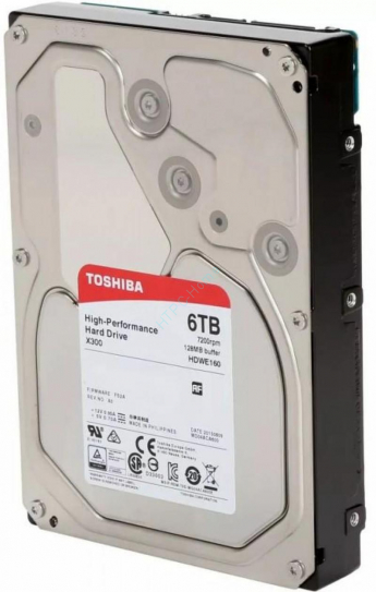 Жесткий диск 6Tb SATA Toshiba X300 HDWE160UZSVA 3.5" 7200rpm 128Mb