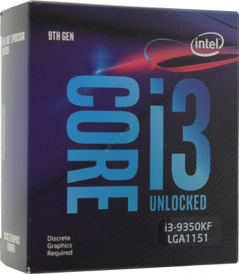 Процессор Intel Core i3-9350KF BOX (без кулера) 4000MHz LGA1151 v2