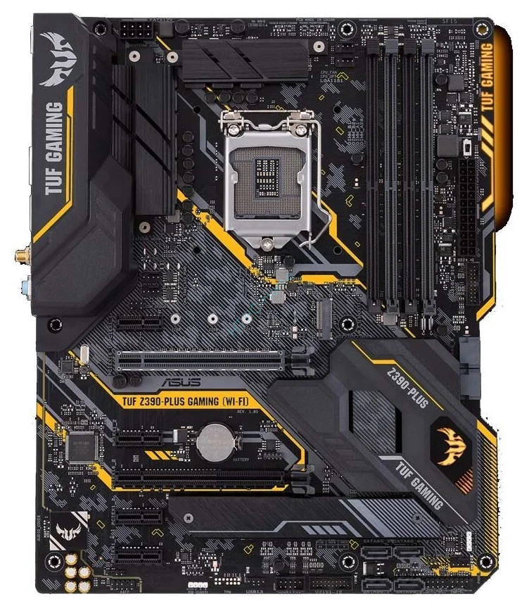 Материнская плата ASUS TUF Z390-PLUS GAMING WI-FI LGA1151 v2 ATX  фото 1 — HTPC-Home.ru