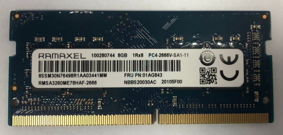 Модуль памяти 8Gb Ramaxel RMSA3260KC78HAF-2666 DDR4 2666 SODIMM фото 1 — HTPC-Home.ru