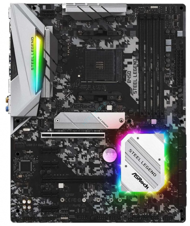 Материнская плата ASRock B450M STEEL LEGEND AM4  — HTPC-Home.ru
