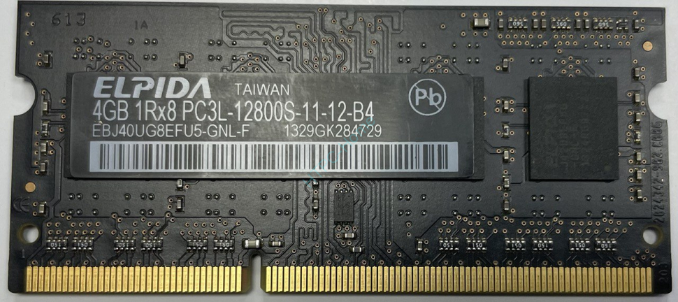 Оперативная память 4Gb Elpida EBJ40UG8EFU5-GNL-F DDR3 1600 SODIMM фото 1 — HTPC-Home.ru