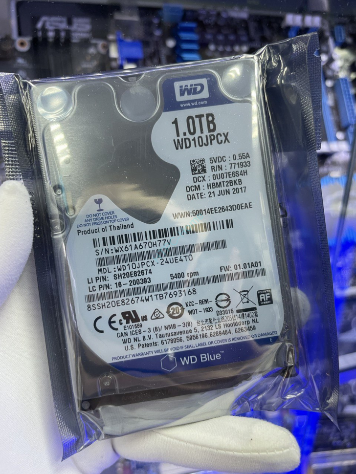 Жесткий диск 1Tb Western Digital Blue WD10JPCX 2.5" 5400rpm 8Mb  фото 1 — HTPC-Home.ru