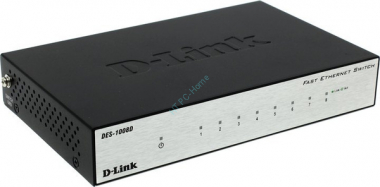 Коммутатор D-Link DES-1008D/L2B, неуправляемый — HTPC-Home.ru