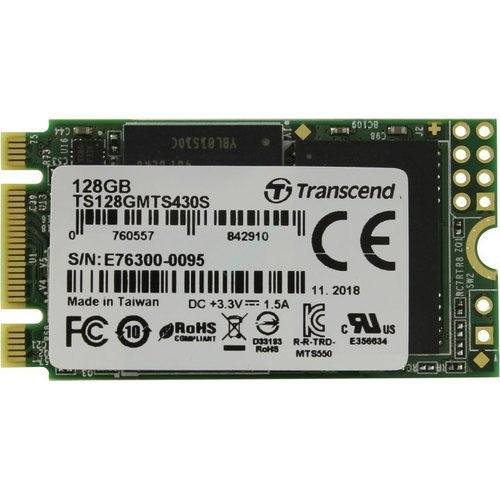 Твердотельный накопитель 256Gb TRANSCEND TS256GMTS430S M.2 2242   фото 1 — HTPC-Home.ru