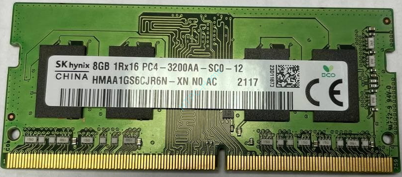 Оперативная память 8Gb Hynix HMAA1GS6CJR6N-XN DDR4 3200 SODIMM, купить ...