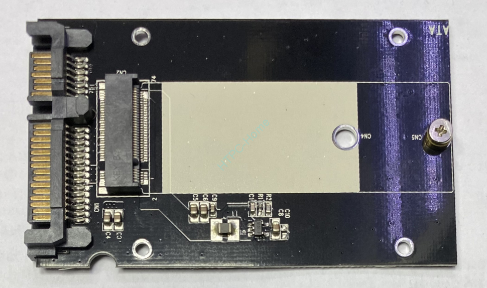 Переходник жесткого диска mini PCI-E mSATA SSD (Half size) to SATA 22 Pin фото 1 — HTPC-Home.ru