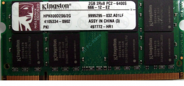 Оперативная память 2Gb Kingston HPK800D2S6/2G DDR2 PC2-6400 800 SODIMM  — HTPC-Home.ru