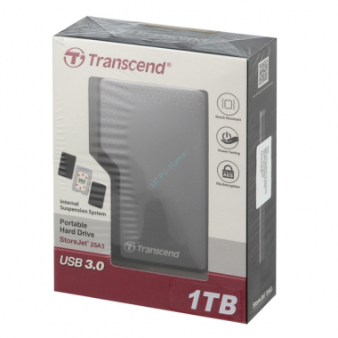 Жесткий диск 1Tb TRANSCEND StoreJet 25A3 TS1TSJ25A3K USB3.0 — HTPC-Home.ru