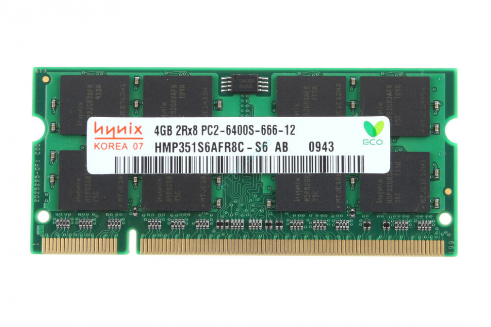 Оперативная память 4Gb Hynix HYMP351S64AFR8C-S6 DDR2 800 SODIMM  фото 1 — HTPC-Home.ru