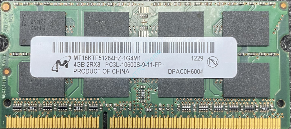 Оперативная память 4Gb Micron MT16KTF51264HZ-1G4M1 DDR3 1333 SODIMM 16chip фото 1 — HTPC-Home.ru