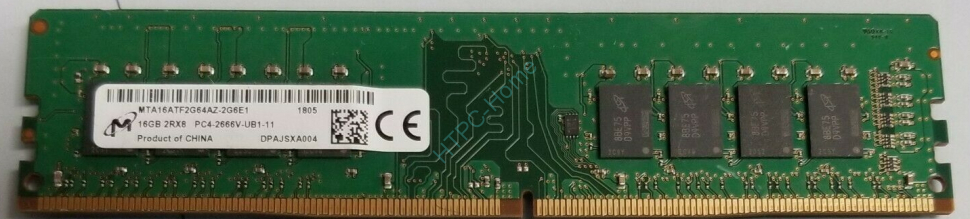 Оперативная память 16Gb Micron MTA16ATF2G64AZ-2G6E1 DDR4 2666 DIMM фото 1 — HTPC-Home.ru