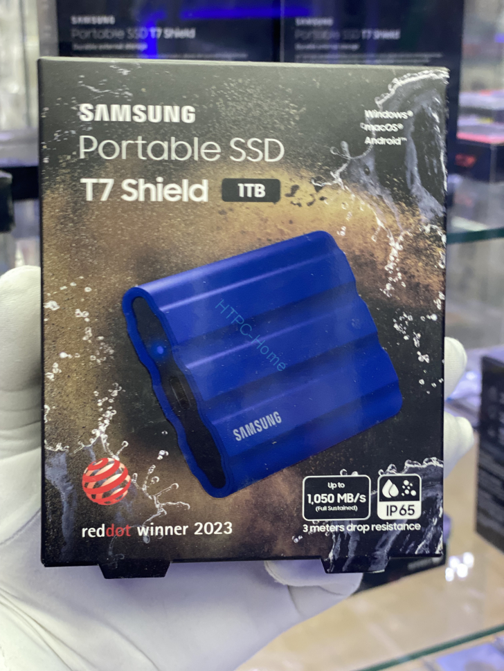 Внешний SSD 1Тб Samsung T7 Shield синий MU-PE1T0R/WW фото 1 — HTPC-Home.ru