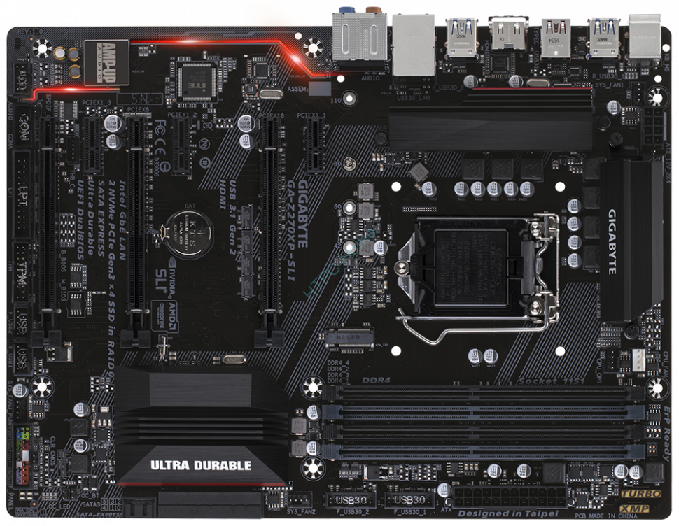 GIGABYTE GA-Z270XP-SLI <Z270> 3xPCI-E HDMI GbLAN SATA RAID ATX 4DDR4 фото 1 — HTPC-Home.ru
