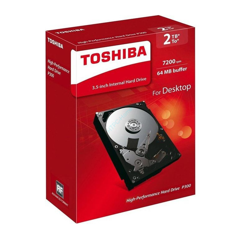 Жесткий диск 2Tb Toshiba P300 HDWD120EZSTA 3.5" 7200rpm 64Mb фото 1 — HTPC-Home.ru