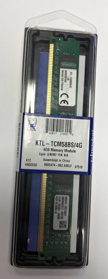 4Gb  Kingston DIMM  PC3-10600 1333MHz (KTL-TCM58BS/4G)