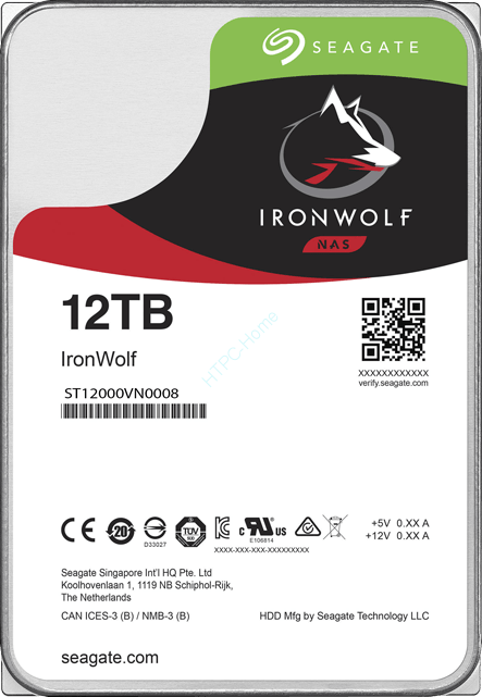 Жесткий диск 12Tb Seagate IronWolf ST12000VN0008 фото 1 — HTPC-Home.ru