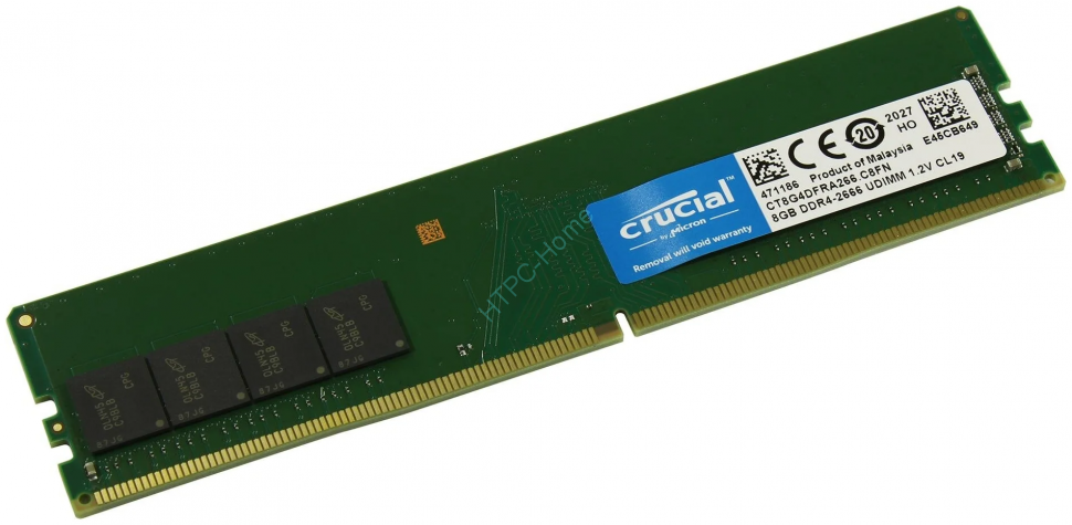Оперативная память 8Gb Crucial CT8G4DFRA266 DDR4 2666 DIMM CL19 фото 1 — HTPC-Home.ru