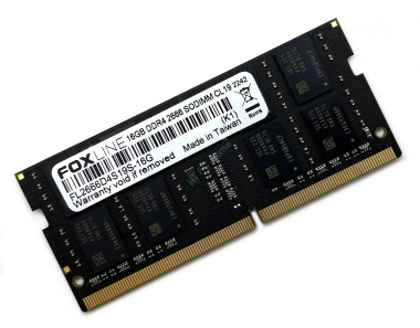 Оперативная память 16Gb FOXLINE FL2666D4S19S-16G DDR4 2666 SODIMM CL19 &mdash; HTPC-Home.ru