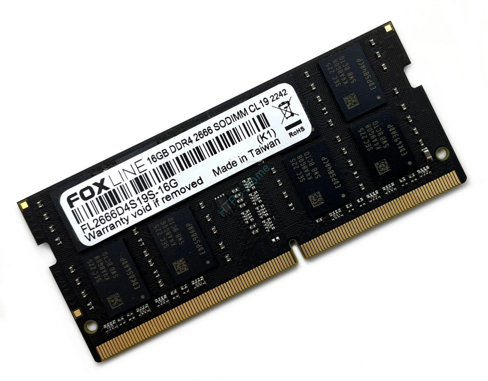 Оперативная память 16Gb FOXLINE FL2666D4S19S-16G DDR4 2666 SODIMM CL19 фото 1 &mdash; HTPC-Home.ru