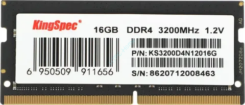Оперативная память 16Gb Kingspec  KS3200D4N12016G DDR4 3200 SODIMM фото 1 &mdash; HTPC-Home.ru