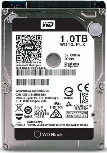 Жесткий диск 1 TB Western Digital WD Black WD10JPLX 2.5"