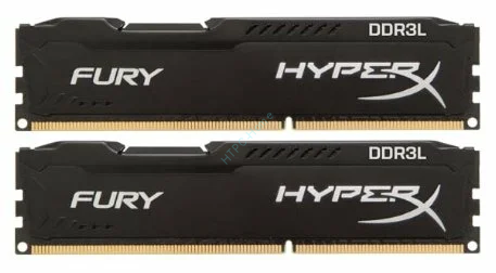 Оперативная память 8Gbx2 Kingston HyperX Fury HX318LC11FBK2/16 DDR3 1866 DIMM  CL11 Low Voltage фото 1 — HTPC-Home.ru