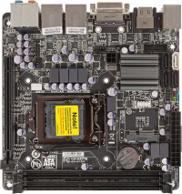 GIGABYTE GA-B75N rev1.0 LGA1155 < B75 > PCI-E DVI+DualHDMI 2xGbLAN SATA Mini-ITX 2DDR3