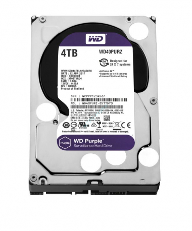 Жесткий диск 4Tb SATA Western Digital Purple WD40PURZ 3.5&quot;  — HTPC-Home.ru