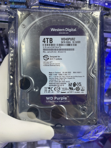 Жесткий диск 4Tb SATA Western Digital Purple WD40PURZ 3.5&quot;  — HTPC-Home.ru