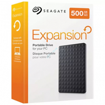 Жесткий диск 500Gb Seagate Expansion Portable STEA500400 Black USB3.0 