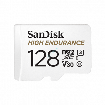 Карта памяти SanDisk® High Endurance microSD™ Class 10 UHS Class 3 V30 128GB MLC + SD adapter