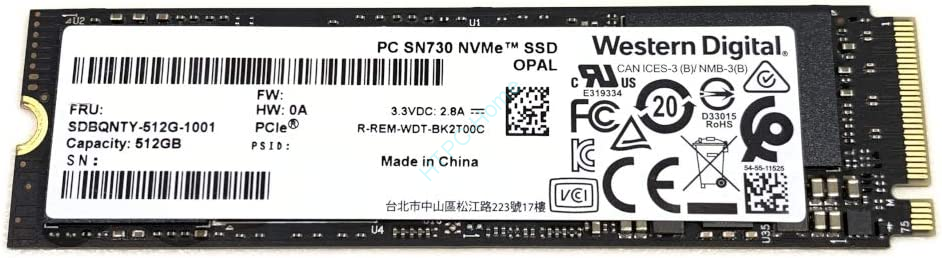 SSD 512gb Western Digital SDBPNTY-512G SN730 NVMe , купить по цене 3 ...