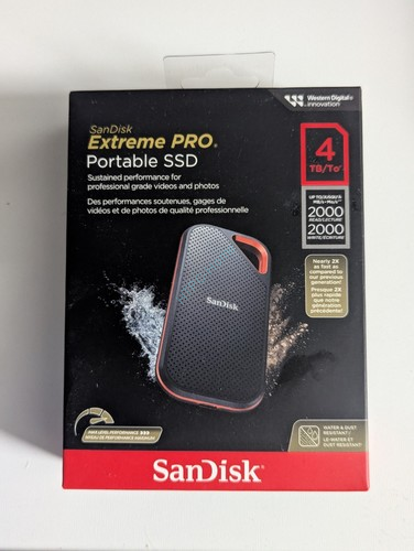 Внешний SSD 4000 Gb USB3.2 SanDisk Extreme PRO SDSSDE81-4T00-G25  &mdash; HTPC-Home.ru