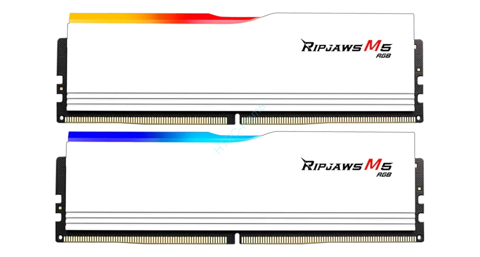 Оперативная память 32Gbx2 KIT G.Skill Ripjaws M5 RGB White (F5-6000J3238G32GX2-RM5RW) фото 1 — HTPC-Home.ru
