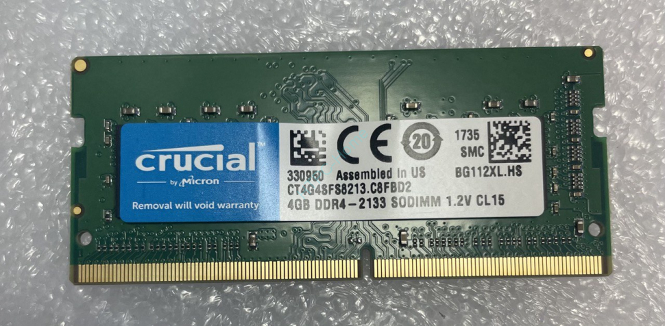 Оперативная память 4GB Crucial CT4G4SFS8213 DDR4 2133 SODIMM фото 1 — HTPC-Home.ru